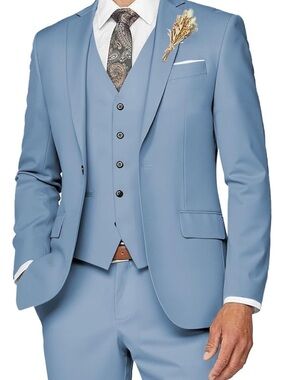 NWT Wangyue Men's Three-Piece Suit 3XL V93
